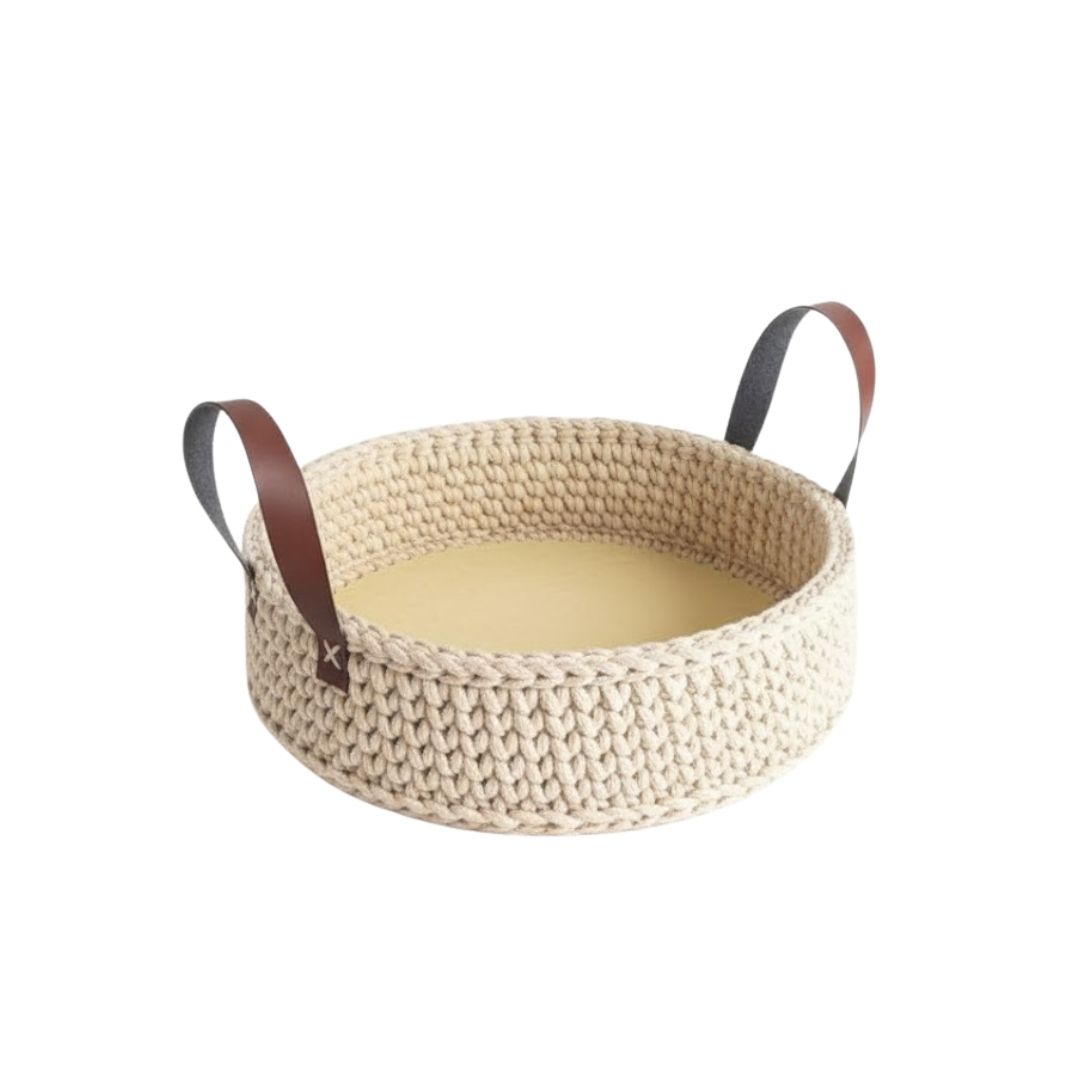 Stylish Woven Tray for Eco-Friendly Storage